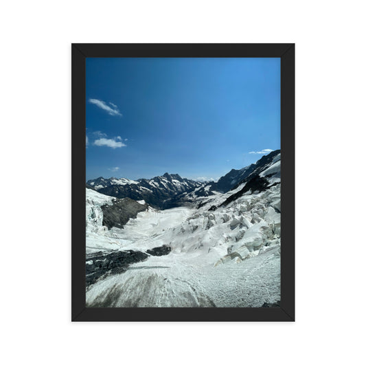 Swiss Glacier Framed High Quallity Poster